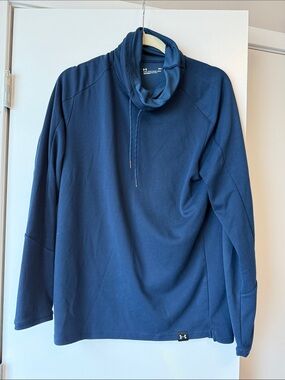 Under Armour Men's Navy Funnel Neck Pullover Sweater